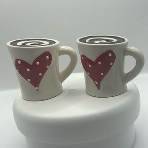 Salt & Pepper Shakers Hot Cocoa with a Heart Salt & Pepper Shakers